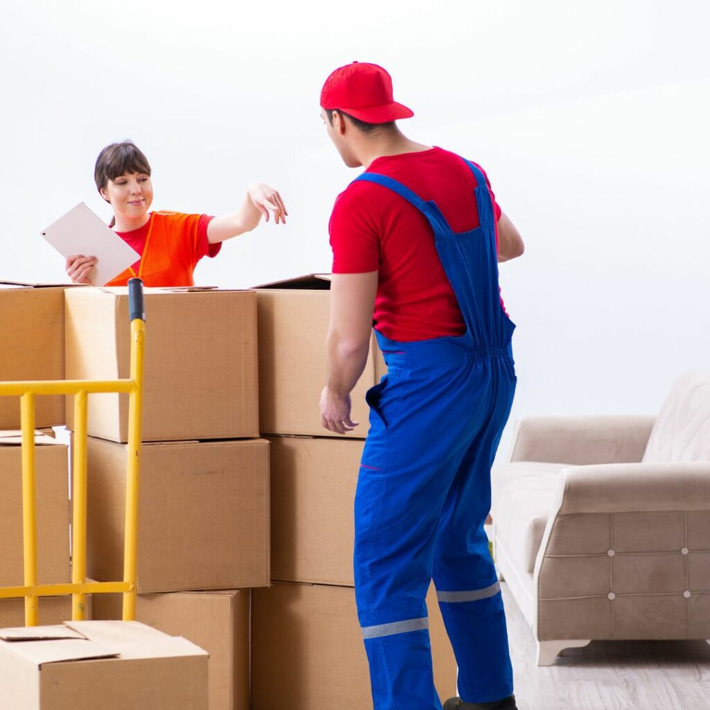 Professional moving team ready to help with your winter move