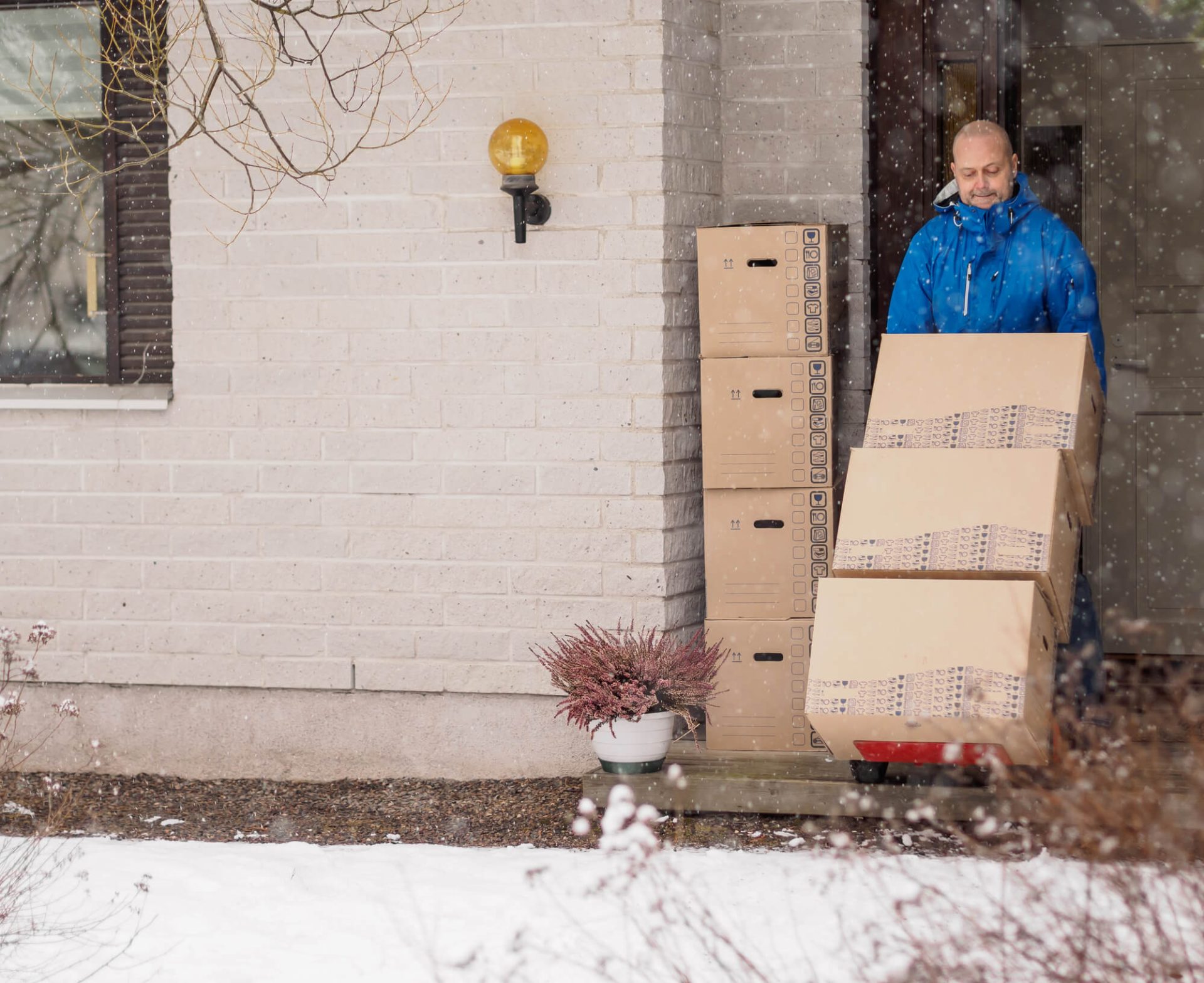 Special handling of temperature-sensitive items during winter moves