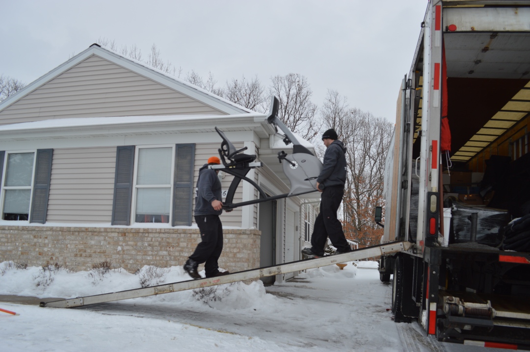 Professional movers loading a truck in Topeka KS