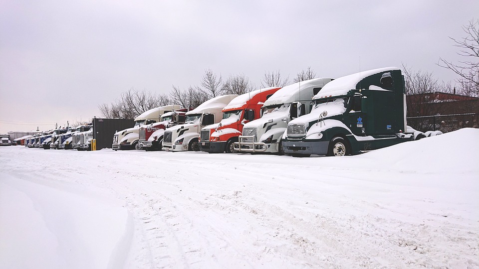 Moving trucks specially equipped for winter conditions